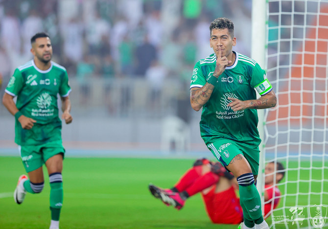 New signing Roberto Firmino was on the scoresheet as Al-Ahli won the opening Saudi Pro League match of the season. (Twitter/AlAhli_FC)