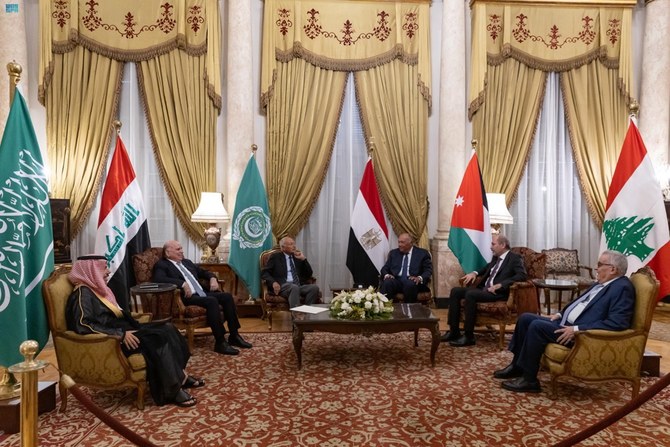 The ministers met in Cairo on Tuesday. (SPA)