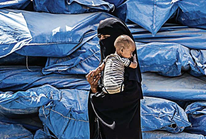 Pregnancy and childbirth services in northwest Syria have been devastated by conflict, isolation and earthquakes, meaning displaced women and girls can access only the most basic health services. (AFP)