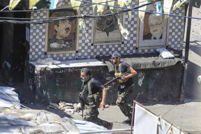 Two weeks after clashes between armed factions in Lebanon's largest Palestinian refugee camp ended, militants are still occupying a United Nations-run school complex. (File/AP)