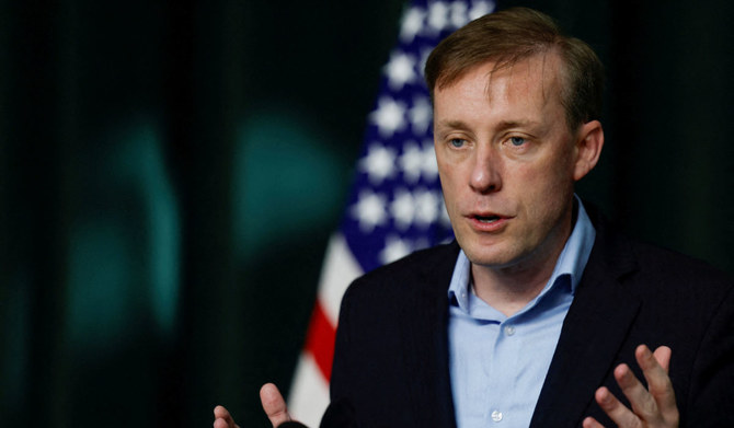 White House National Security Advisor Jake Sullivan briefs the press ahead of the trilateral summit at Camp David near Thurmont, Maryland, U.S., August 18, 2023. (REUTERS)