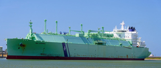 A view of the BW Lesmes tanker at Freeport, Texas, US. (File/AFP)