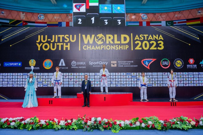 UAE jiu-jitsu team took eight medals on the opening day of the youth World Championship. (UAEJJF)