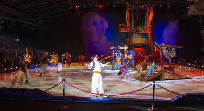 Aladdin performance during the ‘Disney on Ice show’. (Saad Al-Dosari)
