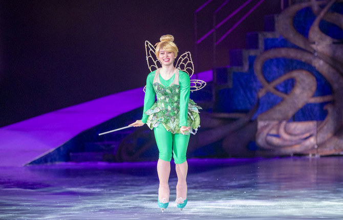 Tinkerbell was also present in the show. (Saad Al-Dosari)