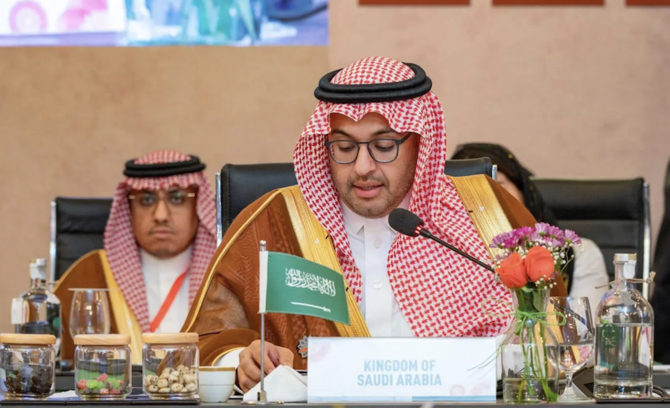 Saudi Arabia’s assistant culture minister Rakan bin Ibrahim Al-Tawq represented the Kingdom at the G20 Culture Ministers' Meeting in Varanasi in India on Saturday. (SPA)
