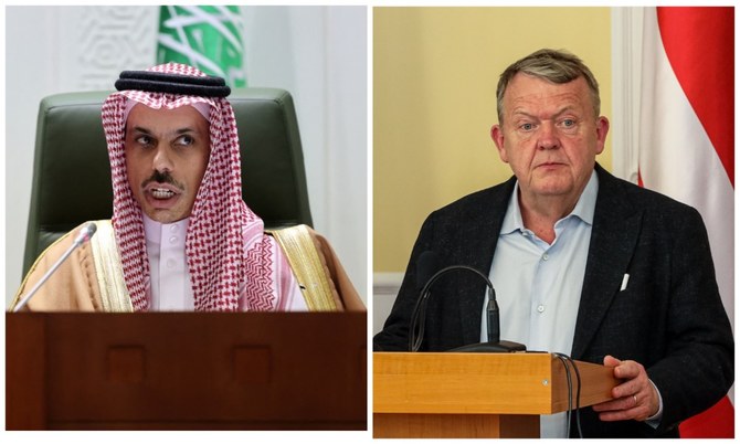 Saudi Arabia’s Foreign Minister Prince Faisal bin Farhan and his Danish counterpart Lars Lokke Rasmussen spoke on the phone on Tuesday. (File/AFP)