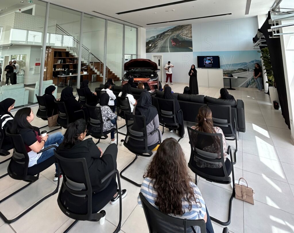 The workshop was held by Huda Al Matroushi, who covered a variety of car maintenance tips. (Supplied) 