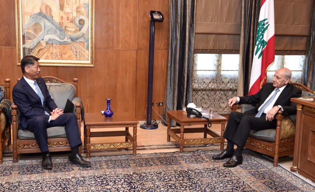 He paid courtesy calls on Parliament Speaker Nabih Berri and Caretaker Prime Minister Najib Mikati. (Supplied)