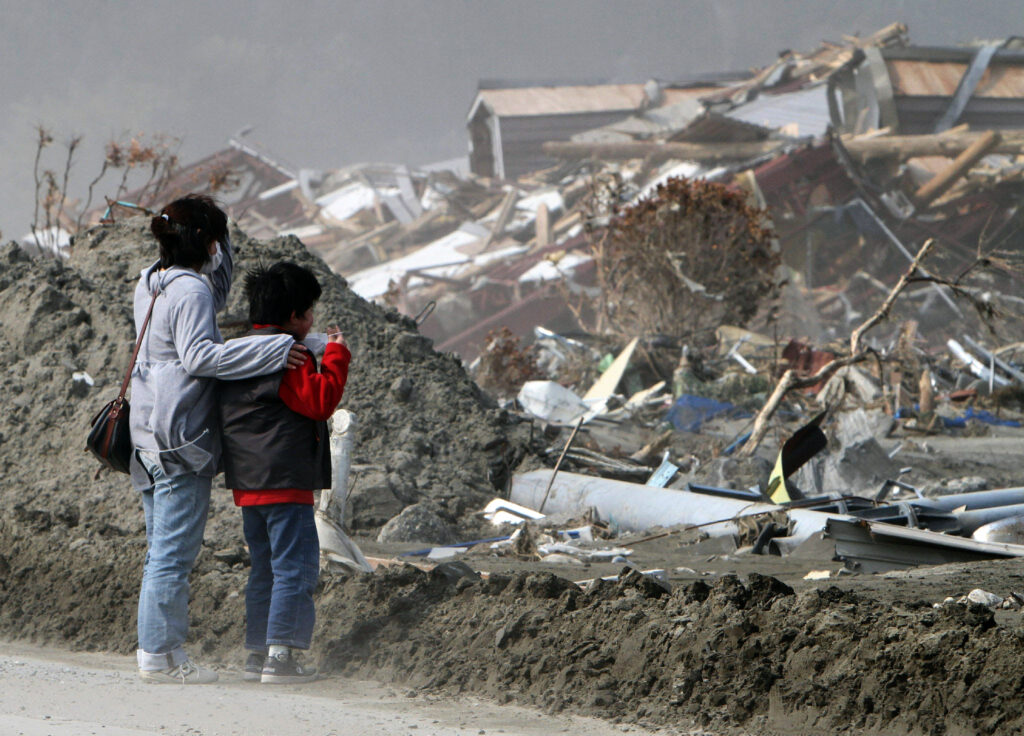In Iwate, 4,674 people have been confirmed dead in the March 11 disaster, and 1,110 others are listed as missing. (AFP)