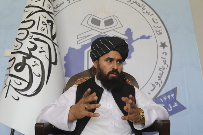 Taliban official Molvi Mohammad Sadiq Akif says women lose value if their faces are visible to men in public. (AP)