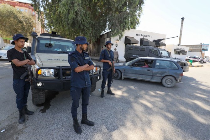 Forces affiliated with the Government of National Unity deploy following two days of deadly clashes between two rival groups in Libya’s capital, on August 16, 2023. (AFP)