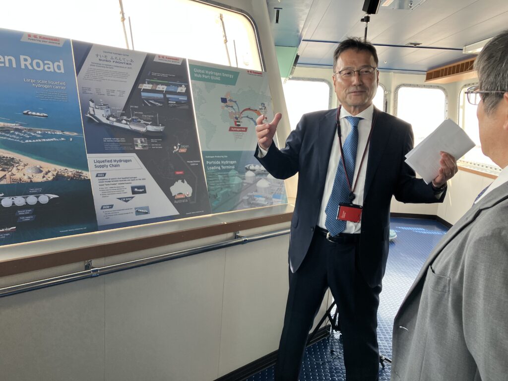 According to the Japanese Embassy in the UAE, the visit by “SUISO FRONTIER” is an opportunity to promote future cooperation between Japan and the UAE in the field of clean energy. (Supplied)
