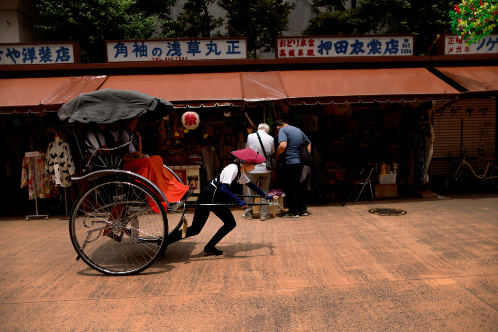 In addition to being physically strong, rickshaw pullers must have extensive knowledge of Tokyo and know how to engage the tourists who mostly hire them for sightseeing. (Reuters)