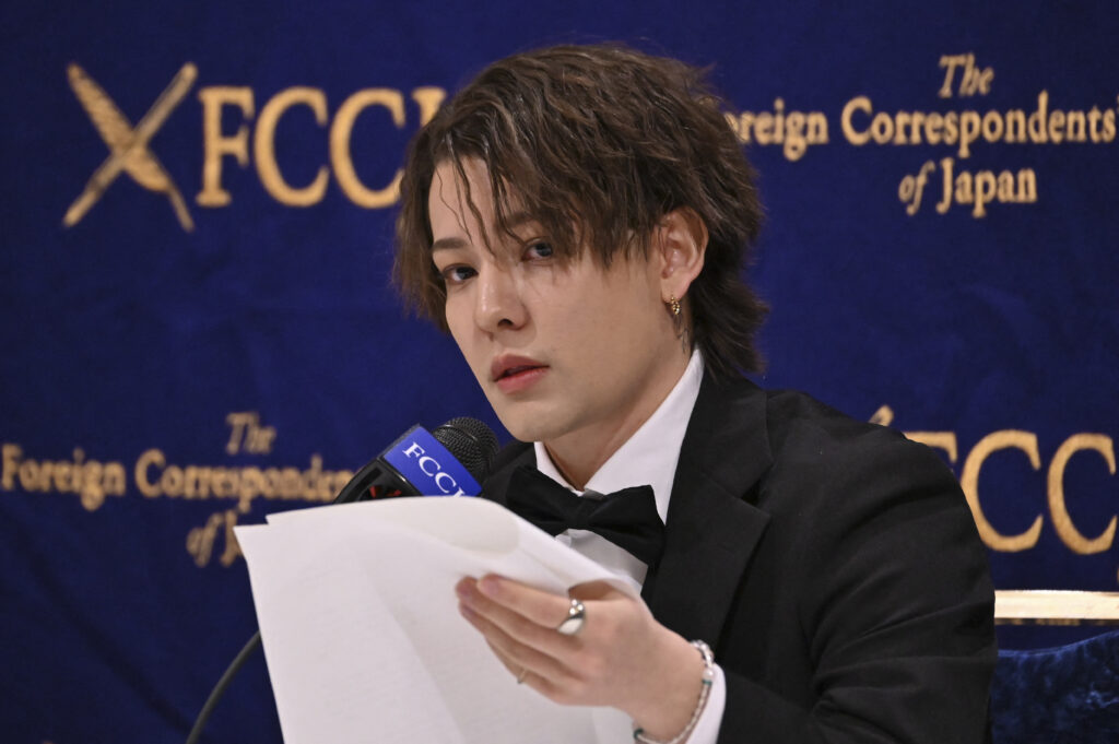 In April, the 27-year-old was the first person who came forward with Kitagawa's sexual abuse, promoting the media to cover the scandal extensively. (AFP)