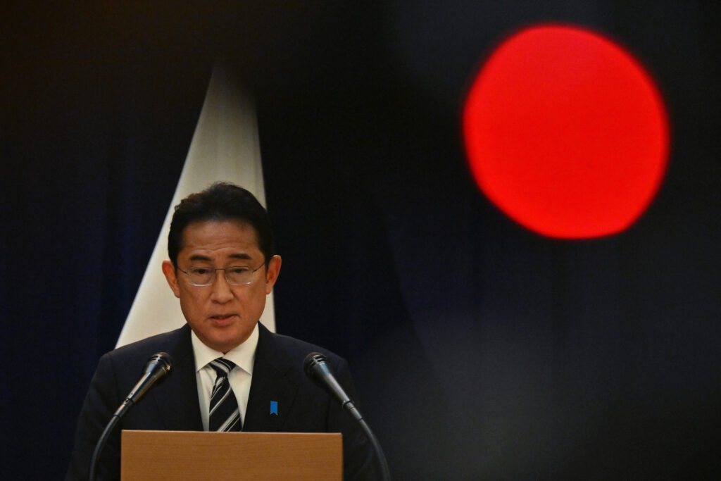 Kishida is set to instruct his cabinet Tuesday to consider concrete measures. (AFP)