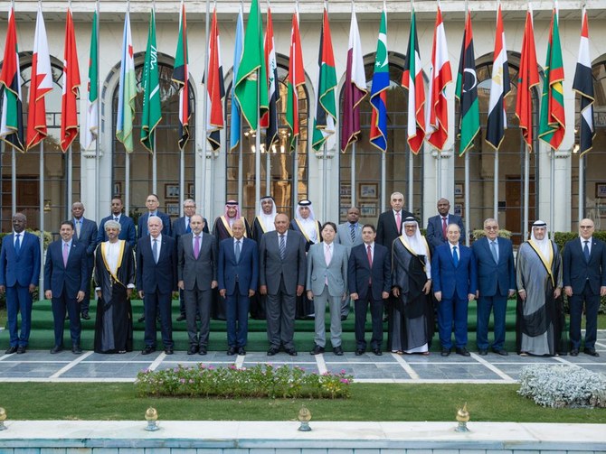 Saudi Deputy Foreign Minister Waleed Al-Khuraiji headed the Saudi delegation at the third ministerial meeting on the Arab Japanese political dialogue in Cairo. (SPA)