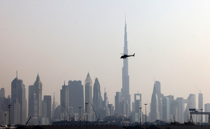 The crash occurred off the coast of Dubai after the helicopter had taken off from Al Maktoum International Airport. (File/AFP)