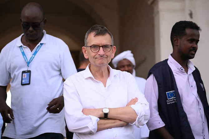 Volker Perthes, Special Representative of the UN Secretary-General for Sudan and Head of the UN Integrated Transition Assistance Mission in Sudan, has resigned. (File/AFP)