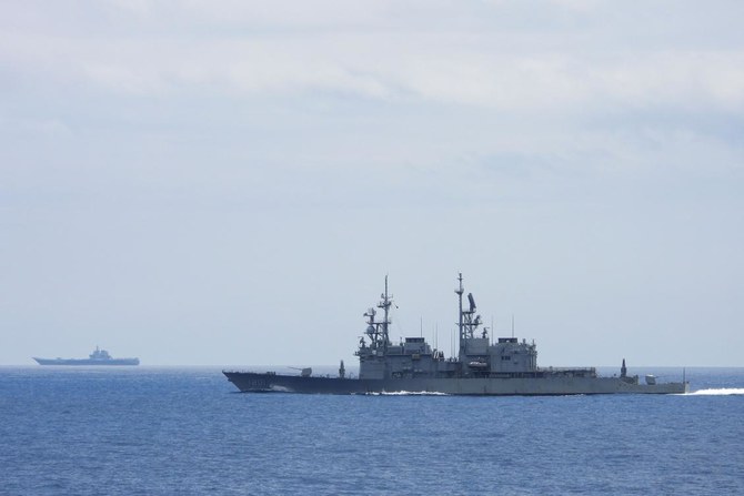 Taiwan’s defense ministry said 68 Chinese aircraft and 10 naval vessels were detected near the island over two days. (File/AFP)