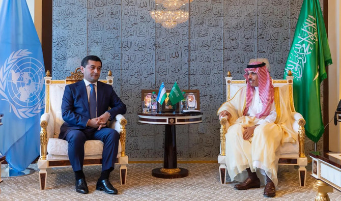 The Saudi foreign minister also met with Uzbek counterpart Bakhtiyor Saidov. (SPA)