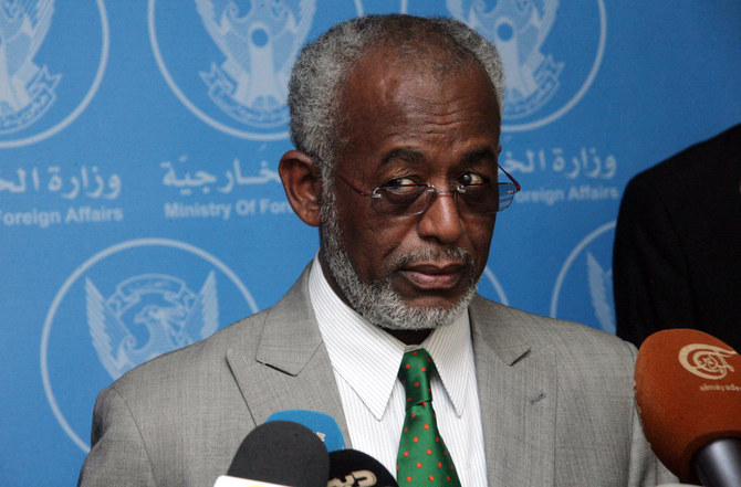 Former Sudanese FM Ali Ahmed Karti, who became a leader of the Sudanese Islamic Movement, is accused by the US of actively obstructing efforts to end the current war between the Sudanese armed forces and the paramilitary RSF group. (AFP/File Photo)
