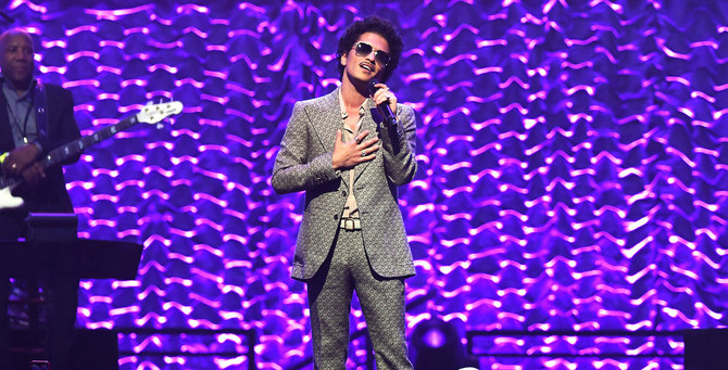 Bruno Mars will perform on Sept. 29. (AFP)