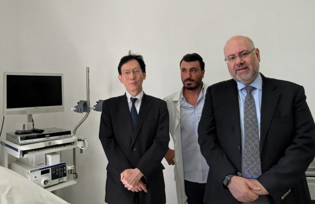 According to Japan’s Embassy in Lebanon, the hospital “played a pivotal role in providing medical services while facing various challenges.” (X/@JapanEmbLebanon)