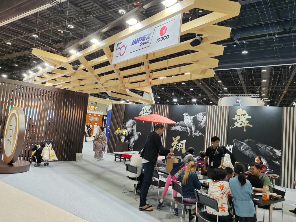 JODCO is the Abu Dhabi sector of Japan's largest oil and gas company Inpex, and they presented authentic Japanese culture at ADIHEX this year. (Supplied)