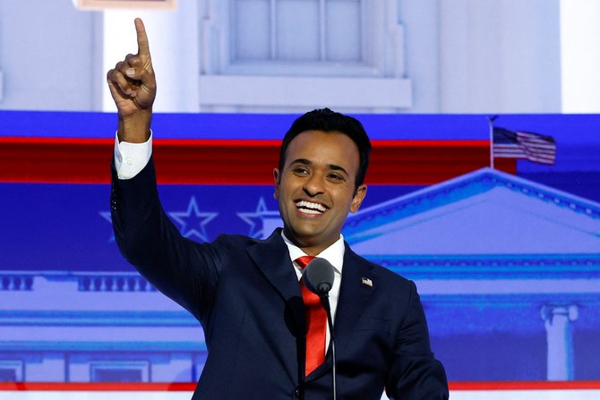 Ramaswamy was considered one of the surprise winners of the first Republican presidential debate last month (File/AFP)