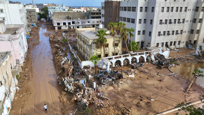 A general view of the Libyan city of Derna is seen on Tuesday, Sept. 12, 2023. (AP)