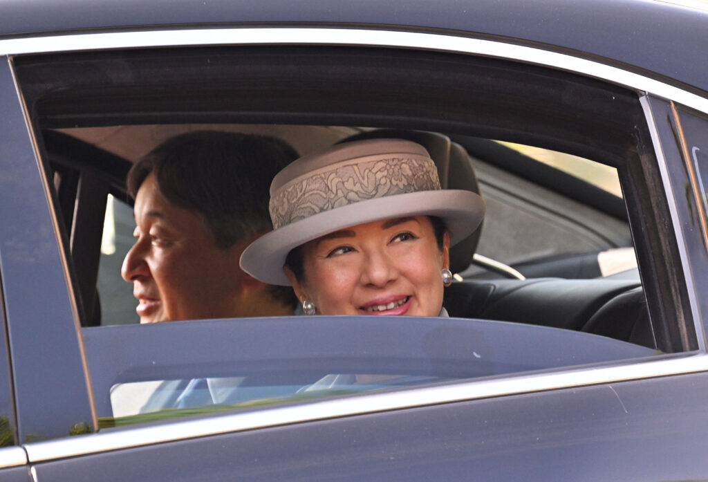 Japanese Emperor Naruhito and Empress Masako attended the opening ceremony of the National Sports Festival. (AFP)