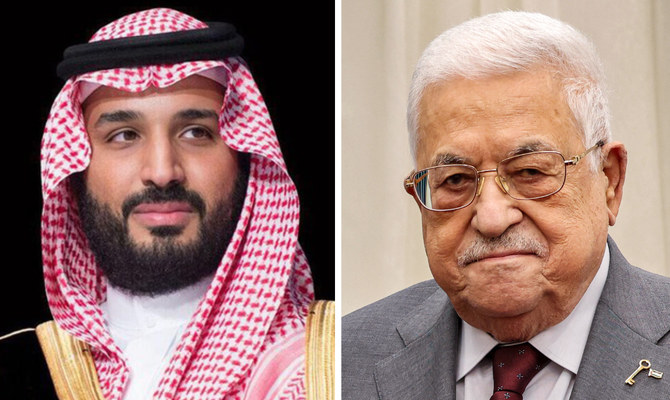 The crown prince stressed the Kingdom’s continuous stand by the Palestinian people to achieve their legitimate rights. (SPA/AFP)