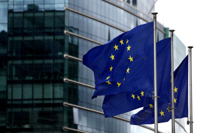 European flags fly outside the European Commission headquarters in Brusse (Reuters)