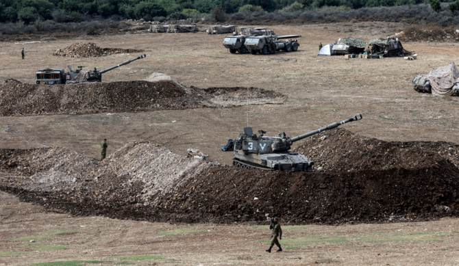 The UN force in Lebanon conducted intensive patrols along the southern border of the country on Tuesday, following hours of rocket exchanges between Israeli forces and Hezbollah fighters. (Reuters)