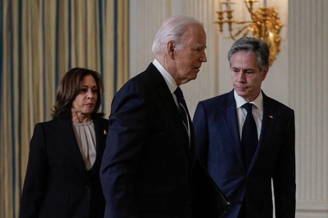 Biden’s remarks were his clearest show of support for Israel yet . (AP)