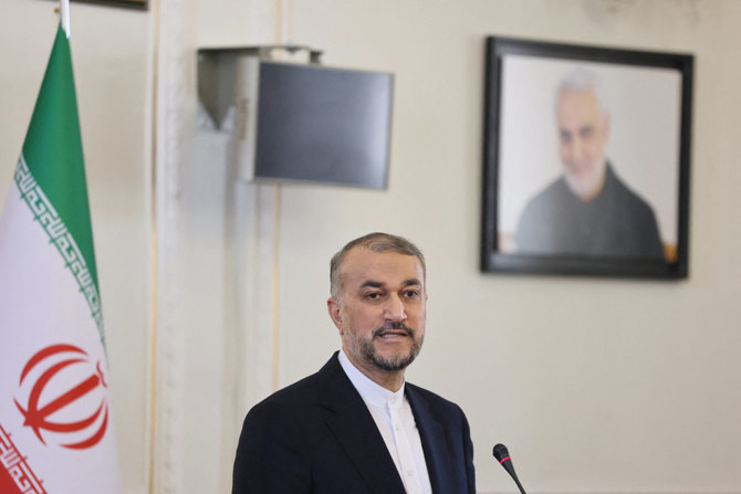 Iran's Foreign Minister Hossein Amir-Abdollahia on Thursday warned that his country’s regional allies, known as the “axis of resistance,” could respond if Israel’s Gaza offensive escalates. (AFP)