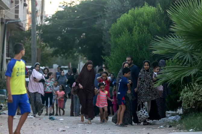 The UN agency supporting Palestinian refugees said Sunday that some one million Palestinians had already been displaced in the first week of the conflict – but the number was likely to be higher. (AFP)