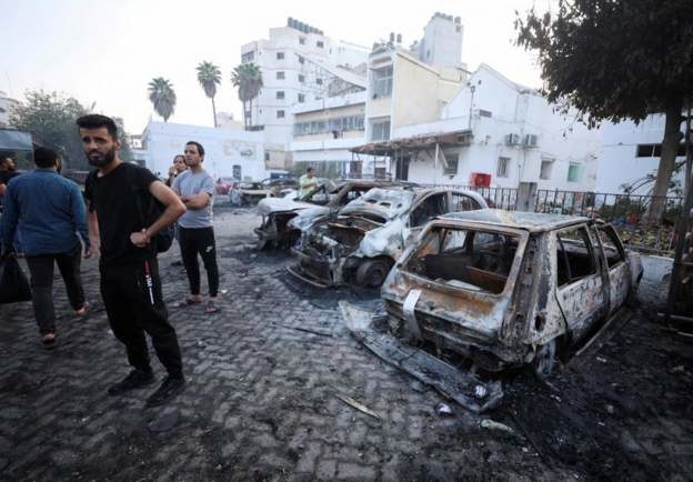 Israel said Wednesday it would allow humanitarian aid to enter the Gaza Strip from neighboring Egypt, while maintaining its siege on the Palestinian territory. (Reuters)