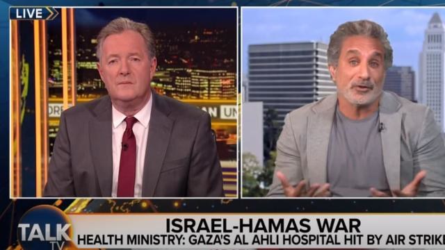 Youssef mocked Israel for claiming to be 'the only military force in the world that warns civilians before bombing them.' (YouTube/Sourced)
