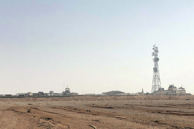 The al-Tanf military outpost in southern Syria is seen on Oct. 22, 2018. Two US officials told The Associated Press that the al-Tanf garrison, where US troops have maintained a presence to train forces as part of a broad campaign against the Islamic State group, was attacked by drones on Oct. 19, 2023. (AP Photo/File)