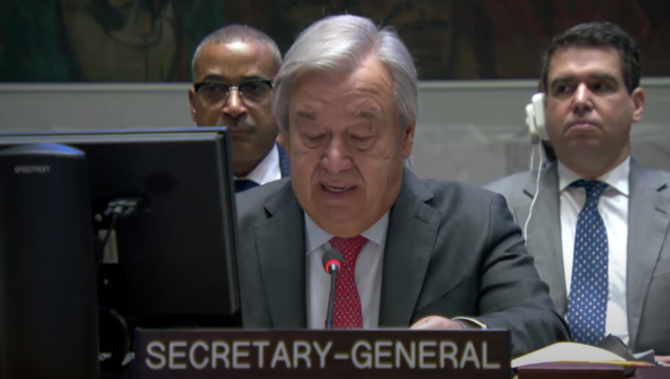 UN Secretary-General Antonio Guterres on Tuesday alleged violations of international law in Gaza and urged an immediate cease-fire as Israel pounds the Palestinian territory in response to Hamas attacks. (UNTV)