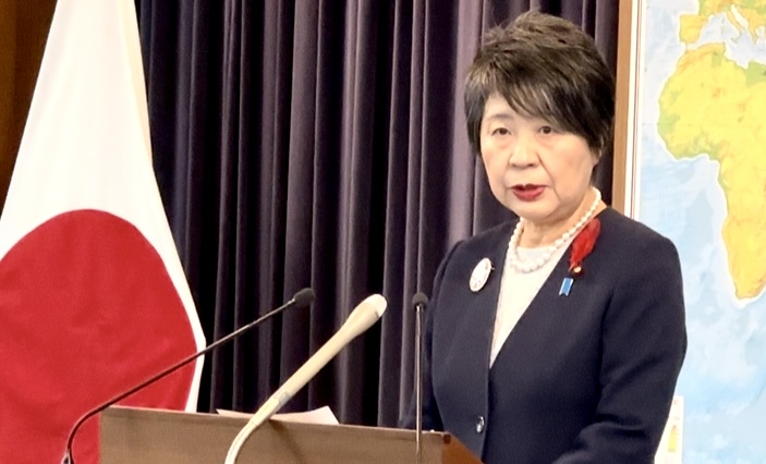 Foreign Minister KAMIKAWA Yoko. (ANJ) 
