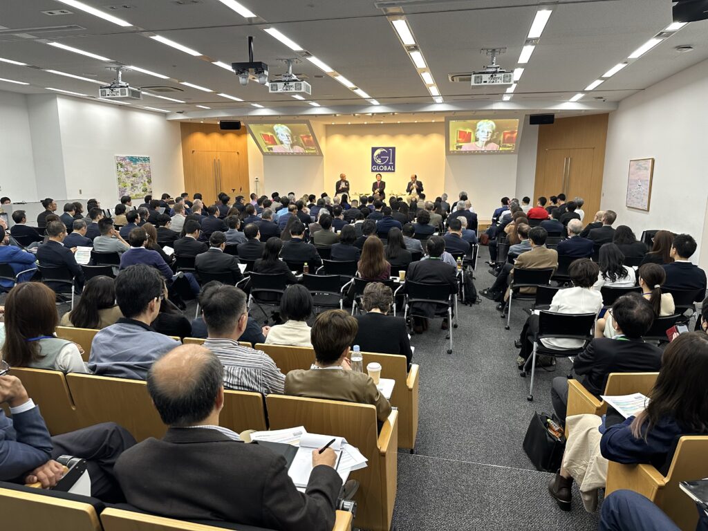 A panel titled ‘Transformative Leadership and Inclusive Growth in the Recent Middle East’ at the G1 Forum on Oct. 9, 2023. (ANJ)