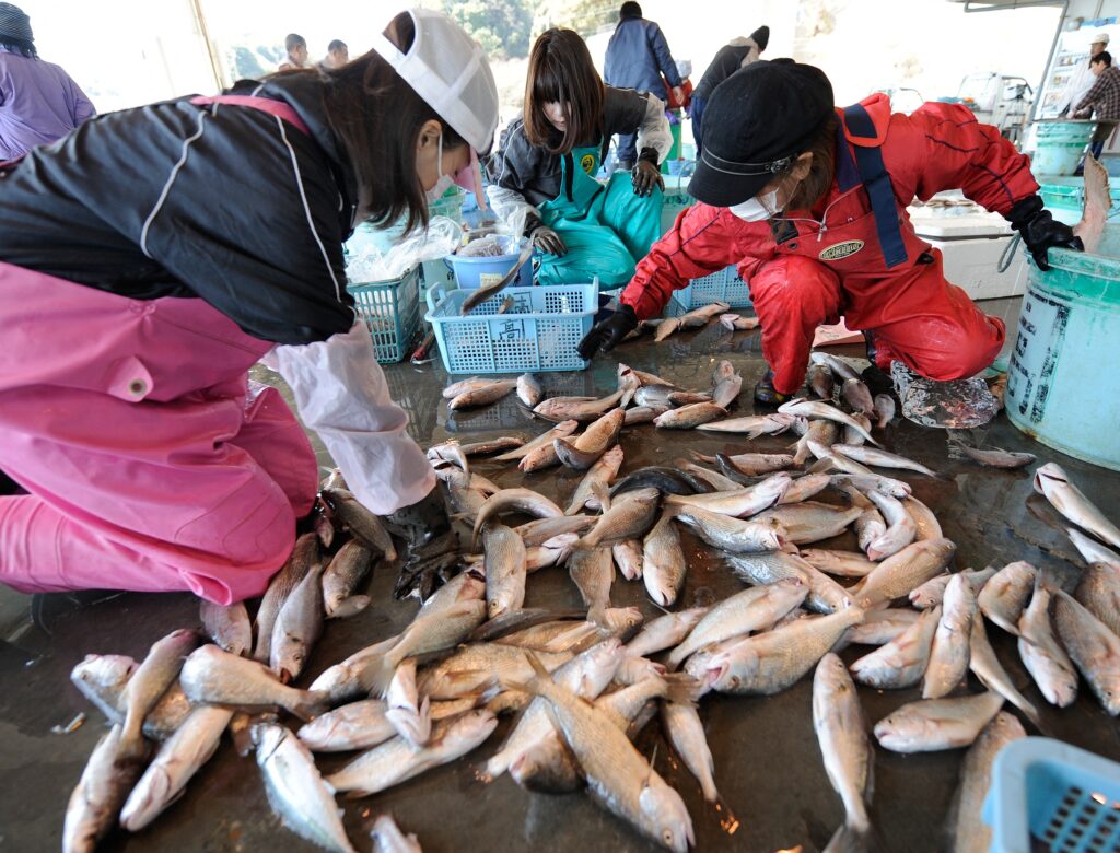 China imposed the ban on Aug. 24 immediately after Japan started releasing treated water from the Fukushima No. 1 nuclear power plant into the ocean. (AFP)