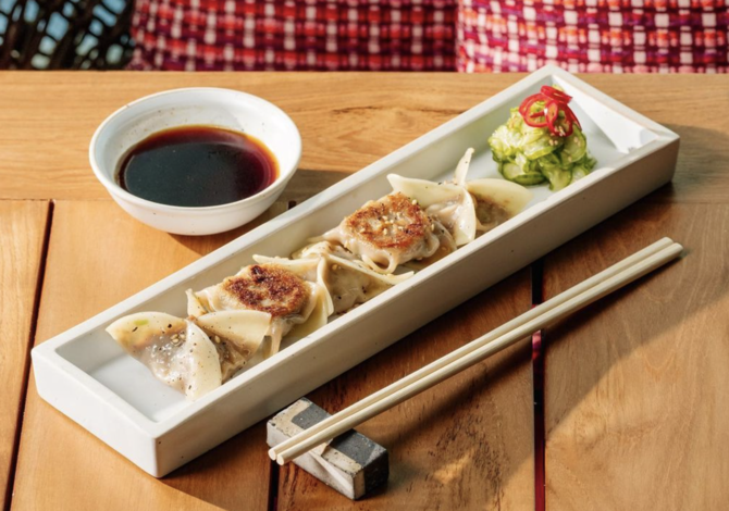 ROKA - Beef, ginger and sesame dumplings. (Supplied)