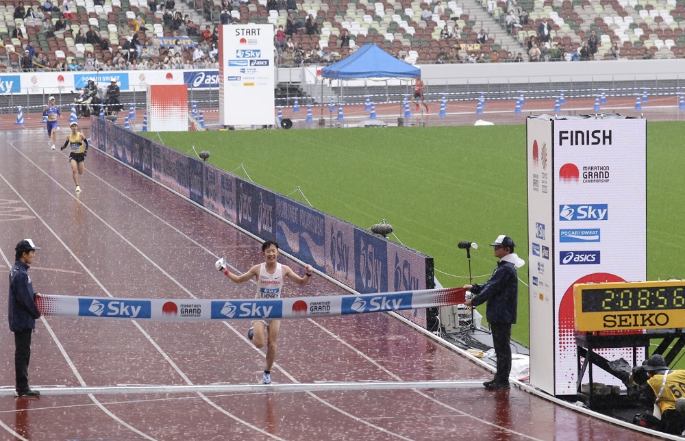 Four Japanese marathon runners qualified for the Paris Olympic Games after competing in the Marathon Grand Championship in Tokyo on Sunday. (ANJ/ Pierre Boutier)