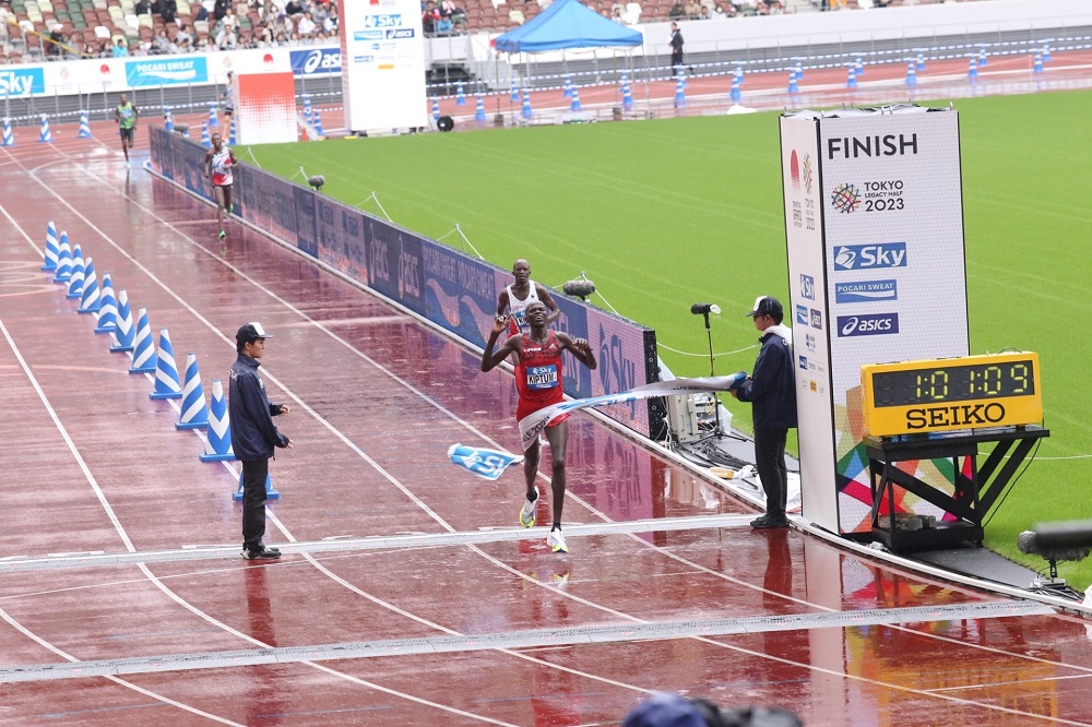 Four Japanese marathon runners qualified for the Paris Olympic Games after competing in the Marathon Grand Championship in Tokyo on Sunday. (ANJ/ Pierre Boutier)