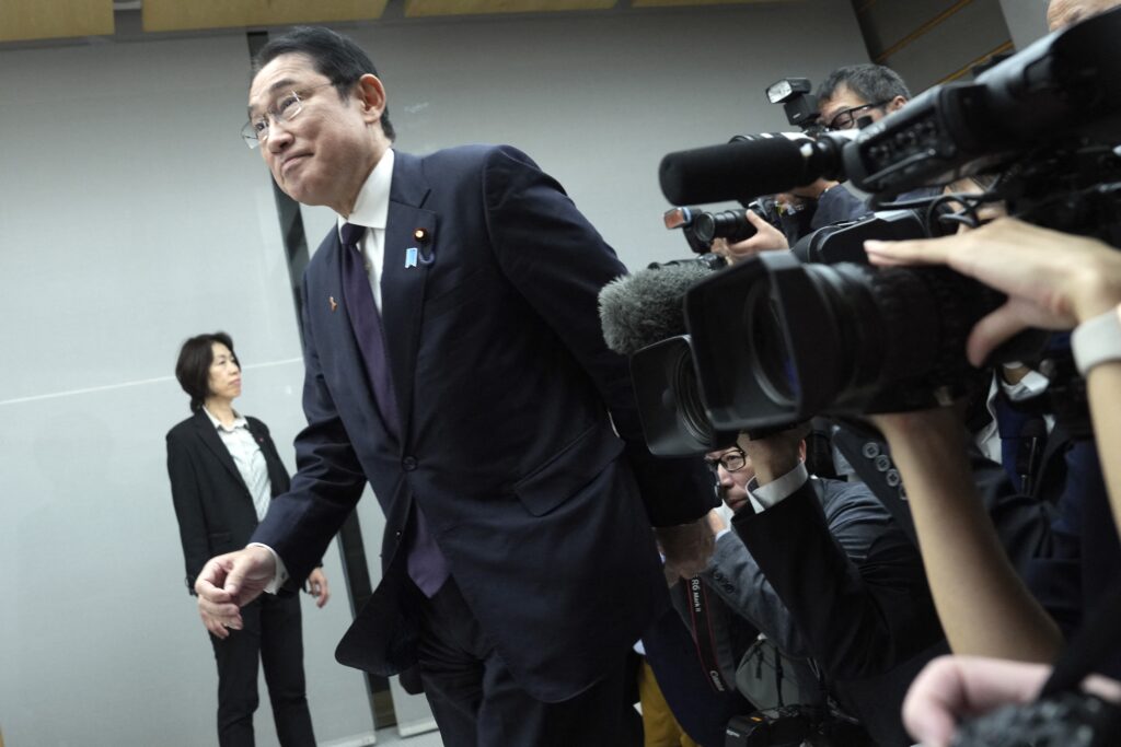Kishida, who aims to win reelection as president of the ruling Liberal Democratic Party in autumn 2024, plans to seek an opportunity to dissolve the Lower House next year. (AFP)