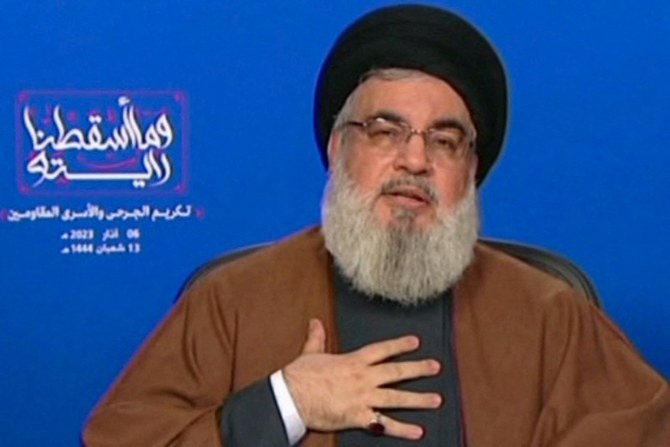 Hezbollah leader Sayyed Hassan Nasrallah, speaking for the first time since the Israel-Hamas war erupted, warned on Friday that a wider conflict in the Middle East was a realistic possibility. (Screenshot)